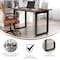 Flash Furniture Redmond 48x30 Conf Tbl w/1in. Thick Dbl Sided Laminate Tbl Top w/PVC and U-Frame Steel Bse, Walnut MT-M4830-WLT-UBF-GG - alternate 10